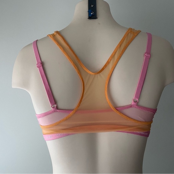 Calvin Klein Orange and Pink Sheer Bra - Picture 5 of 8